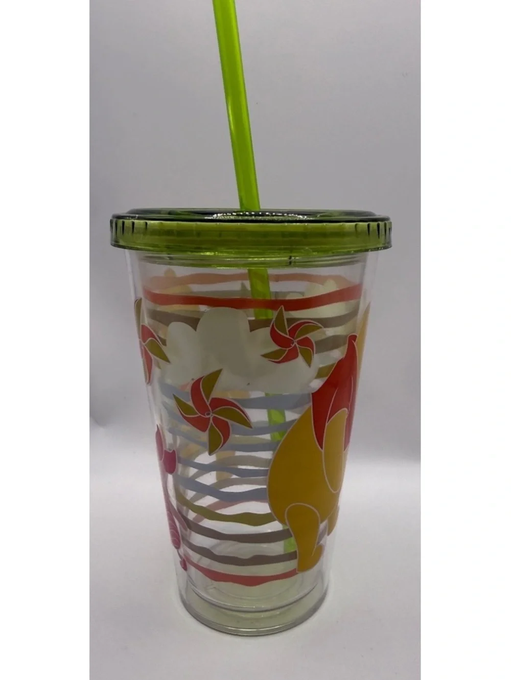 Disney store Winnie the Pooh and piglet cup clouds plastic tumbler w/straw